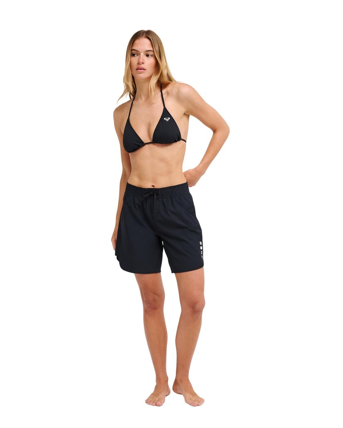 Boardshorts ROXY WAVE 7" Negro Mujer 4/4