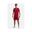 Set Tricou cu Maneca Lunga / Short Fotbal Rosu/Alb