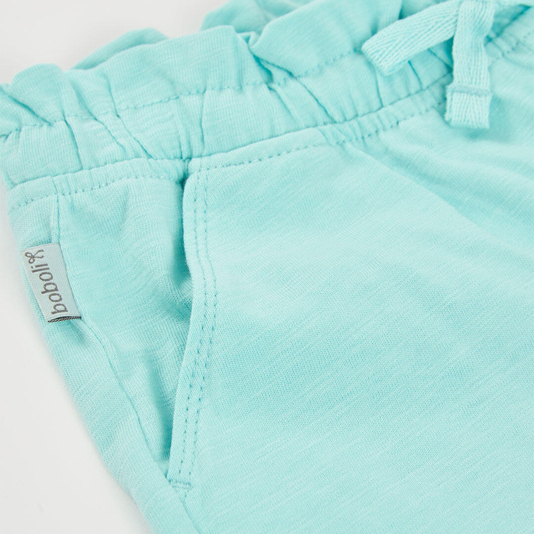 Shorts de verano de tenis kids niña boboli verde 3/4