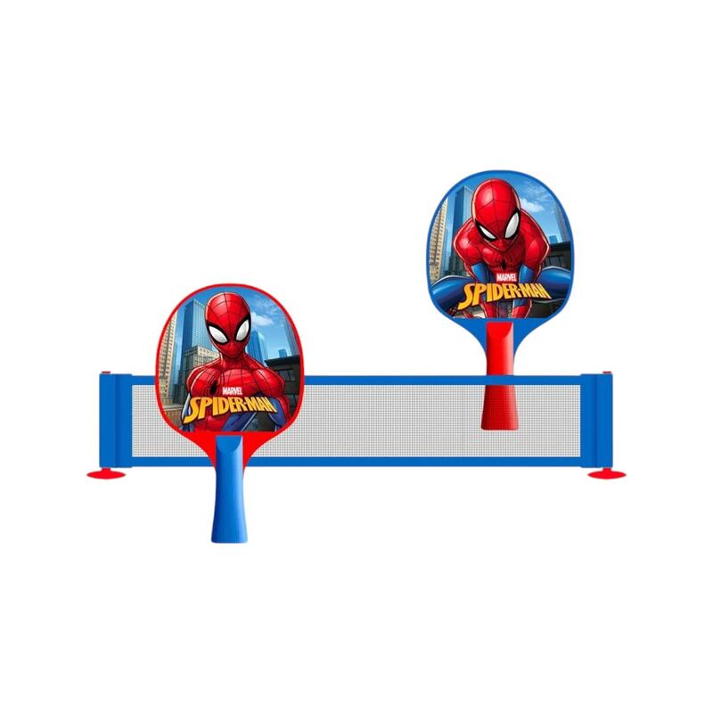 Set Ping-Pong pentru copii, 2 palete de tenis, 5 mingi, fileu cu ventuze, bază c