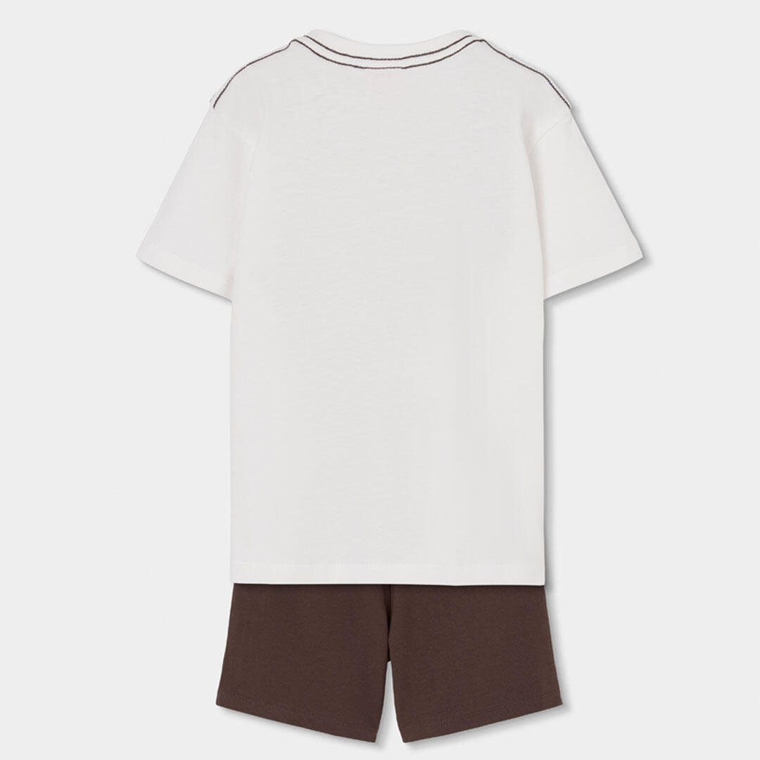 Conjuntos de verano de gimnasia kids niño boboli blanco 2/7