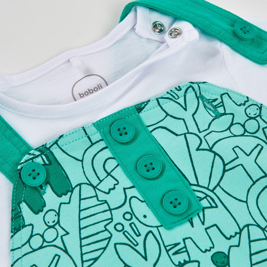 Conjuntos de verano de gimnasia bebé niño boboli multicolor 7/7
