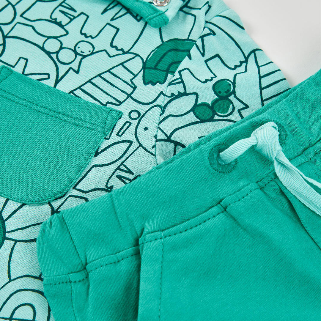 Conjuntos de verano de gimnasia bebé niño boboli multicolor 7/7