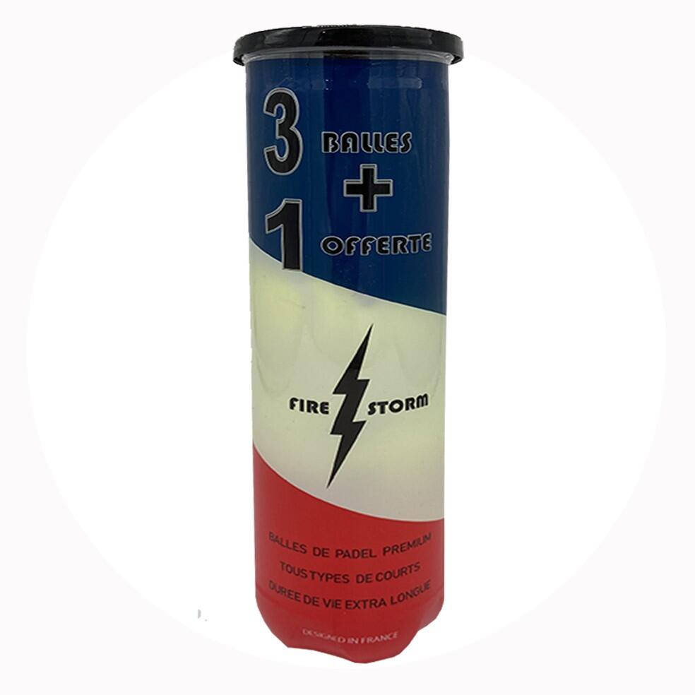 Fire Storm Bolas De Padel Premium X4 Amarelo da Decathlon
