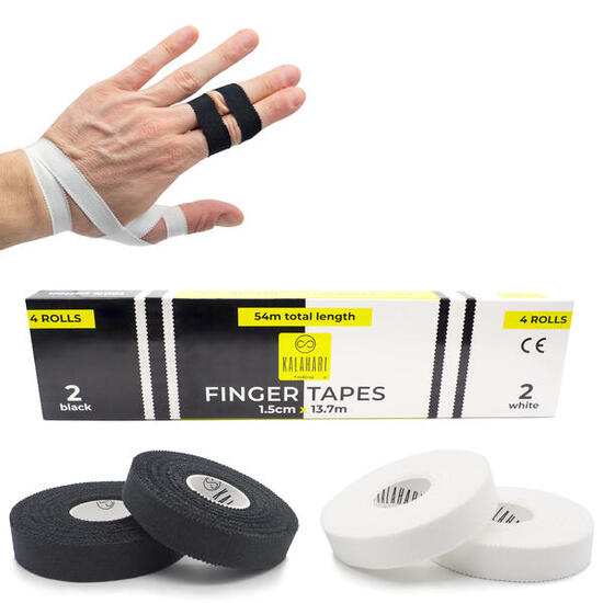 4 rotoli Tape Dita extra Lungo – 15 cm x 13.7 m per fasciature e bendaggi