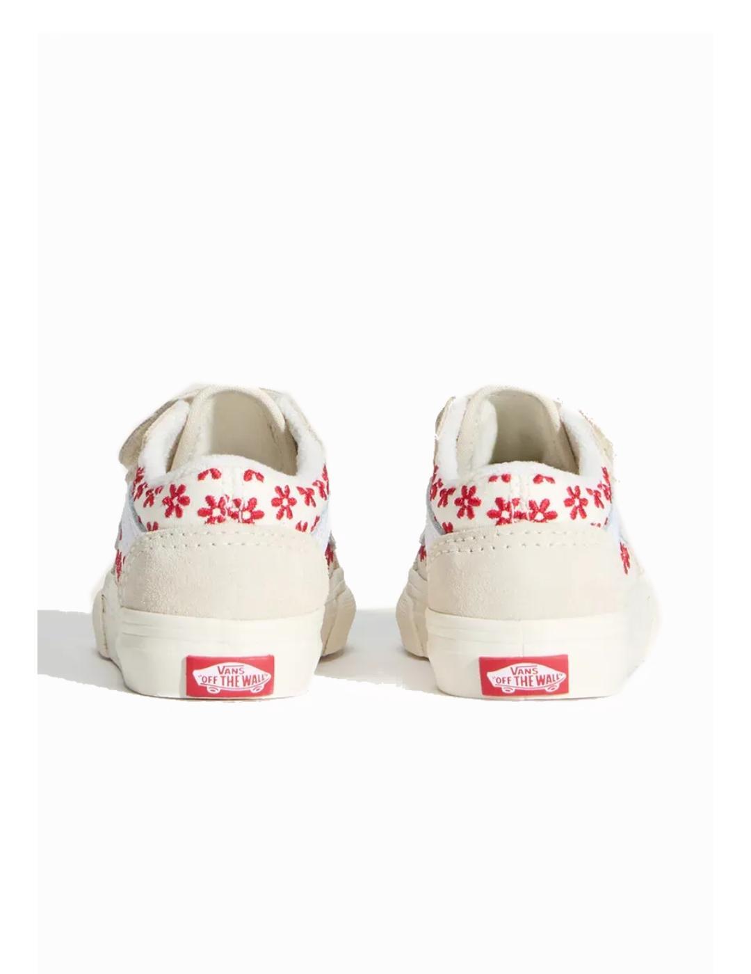 Tênis para menina Vans Bege. 3/4
