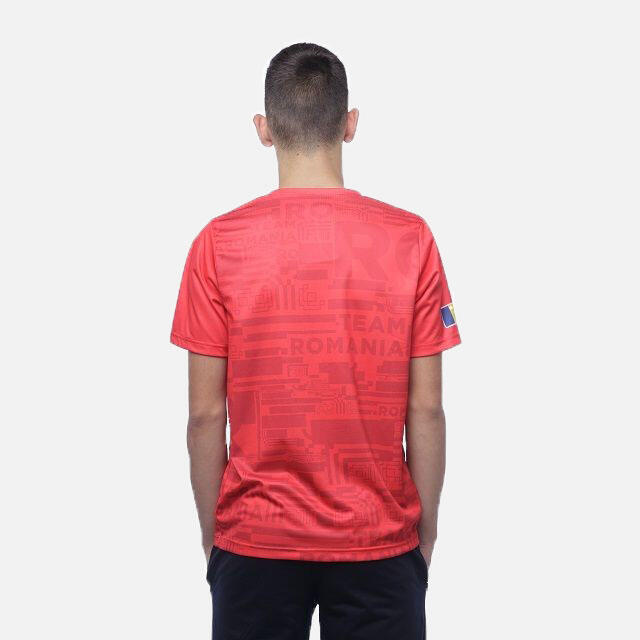 Tricou Poly Peak TeamRomania20 Rosu