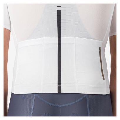 Camisola de manga curta Castelli Drittone Branca para homem 3/6