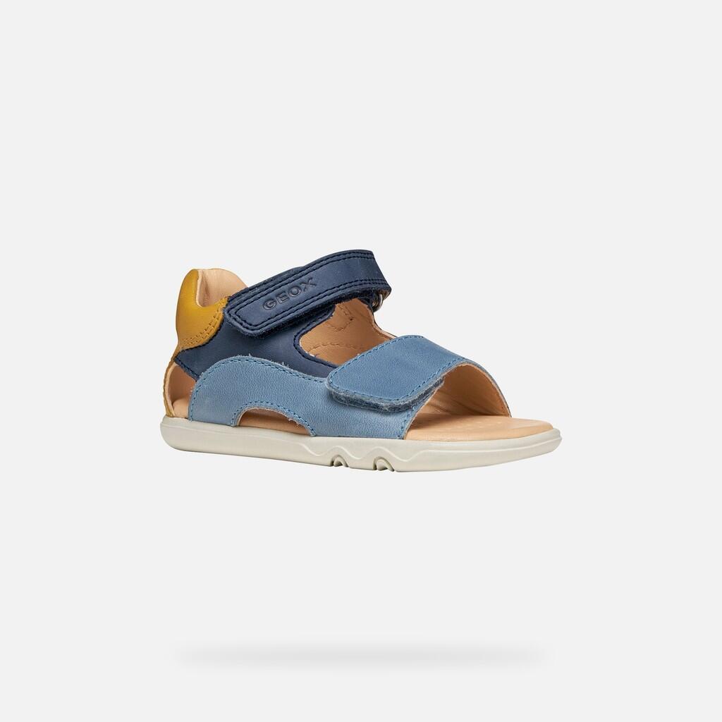 Sandales Bébé Garçon B SANDAL STEPPIEUP BOY Bleu Marine/Ocre 3/7