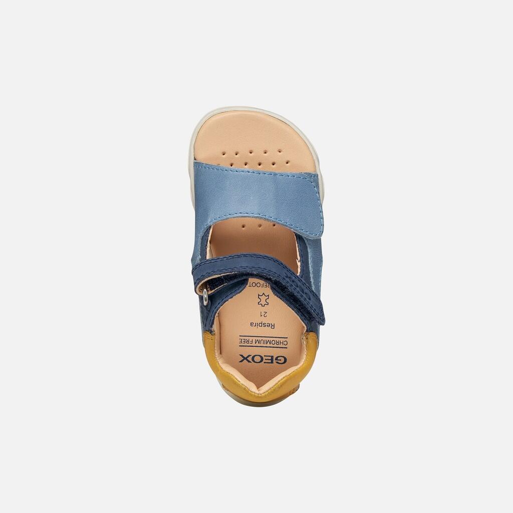 Sandales Bébé Garçon B SANDAL STEPPIEUP BOY Bleu Marine/Ocre 6/7