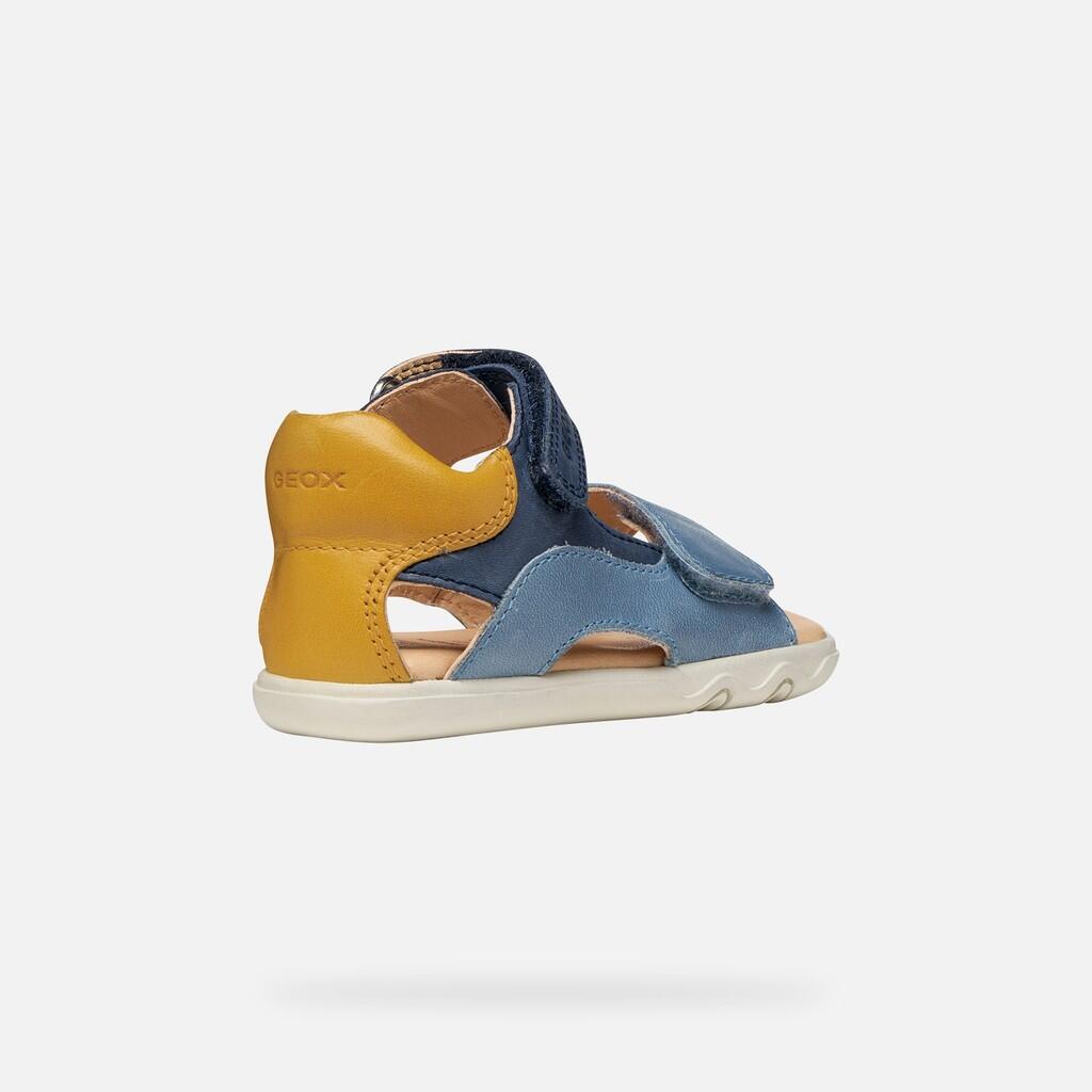 Sandales Bébé Garçon B SANDAL STEPPIEUP BOY Bleu Marine/Ocre 5/7