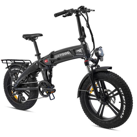Sorø 2026 - Vélo électrique pliant Fat Tyre 48V 14,5Ah - Noir obsidien