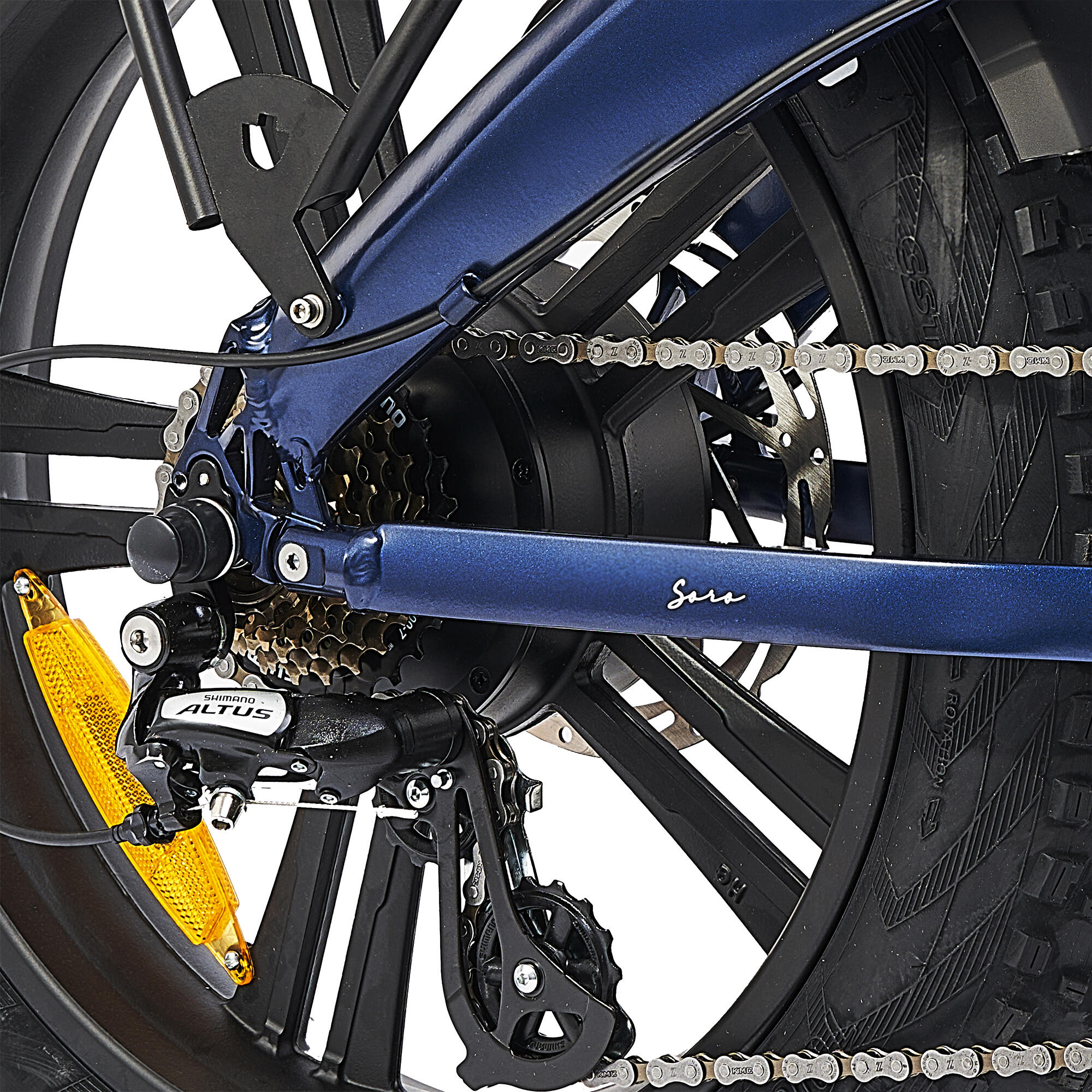 Sorø 2026 - E-bike pieghevole Fat Tyre 48V 14,5Ah - Blu royal 4/7