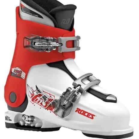 Roces Idea Up 6in1 adjustable Kids Ski Boots - 19-22 - White/Red