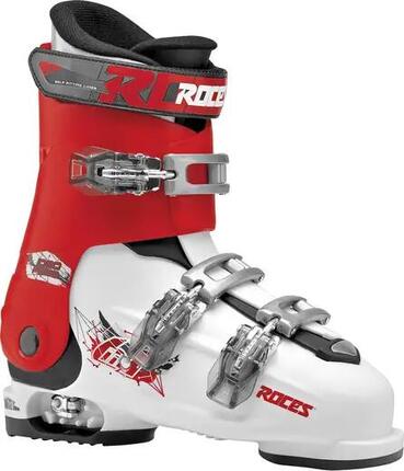 Roces Idea Free 6in1 Junior Skischuhe Kinder Verstellbar - 22.5-25.5 - White/Red
