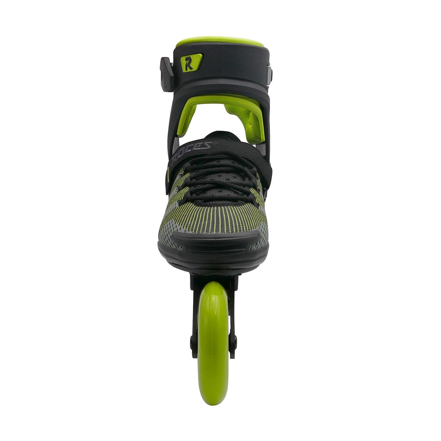 R-Evo 100 - Pattini in linea - Adulti - Nero - Verde 2/7