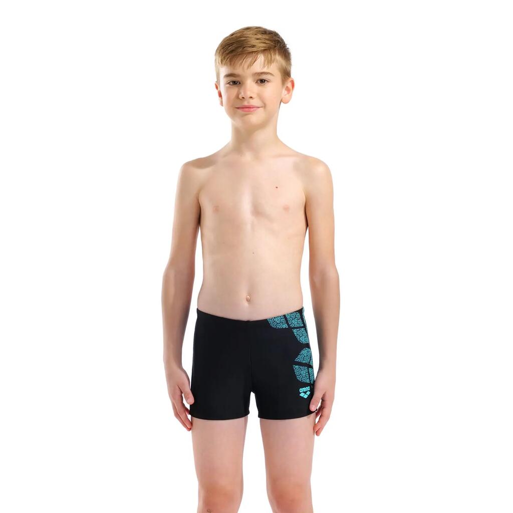 73 Arena Kikko Boys' Swim Shorts - Black/Water