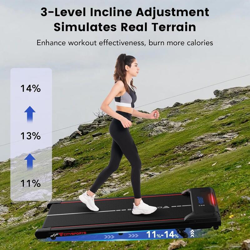 Banda de alergare CITYSPORTS WP6 pentru acasă și birou, viteză maximă 6 km/h
