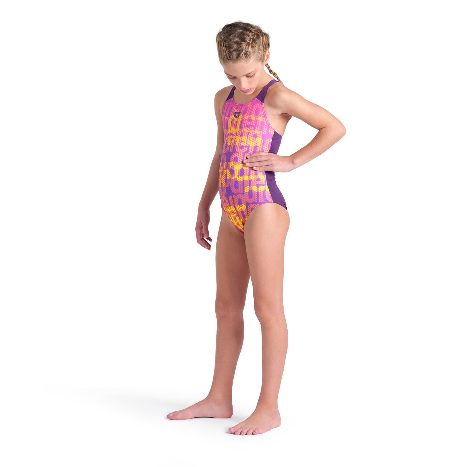 Maillot de bain une-pièce Fille - Multi Colours V Back 3/7