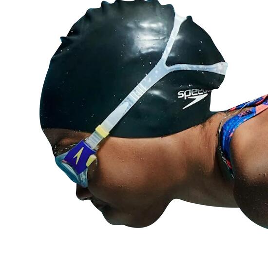 Badekappe für lange Haare für HerrenDamen Unisex Damen und Herren Schwarz