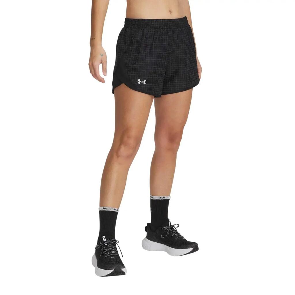 Womens/Ladies Fly By Novelty Shorts (Black)