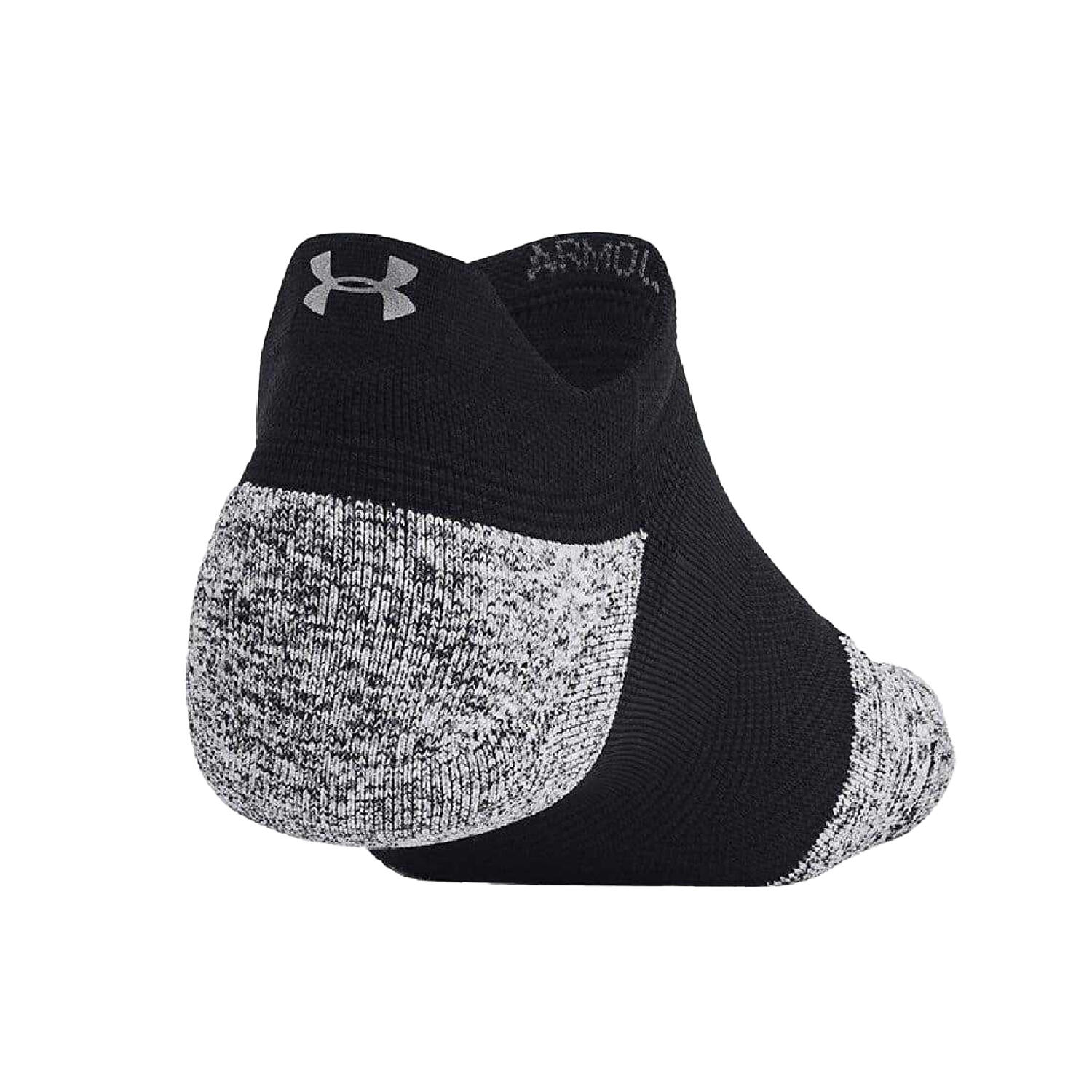 Calzini Alla Caviglia Imbottito Adulto Unisex Under Armour Nero 2/3