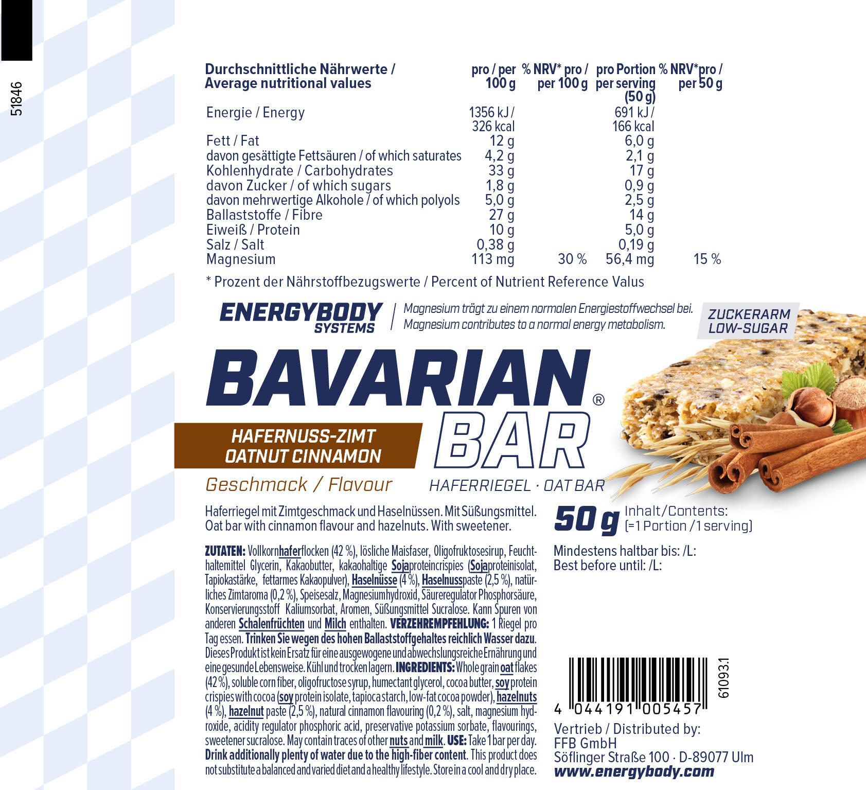Bavarian Bar Einzelriegel 4/4