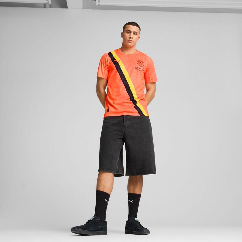 Tricou fotbal bărbați mâneci scurte Kidsuper X Manchester City, alb PUMA