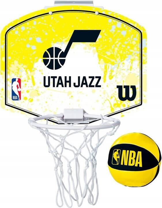 Mini tablica do koszykówki Wilson NBA Mini Hoop NBA Utah Jazz WZ6010102 1/2