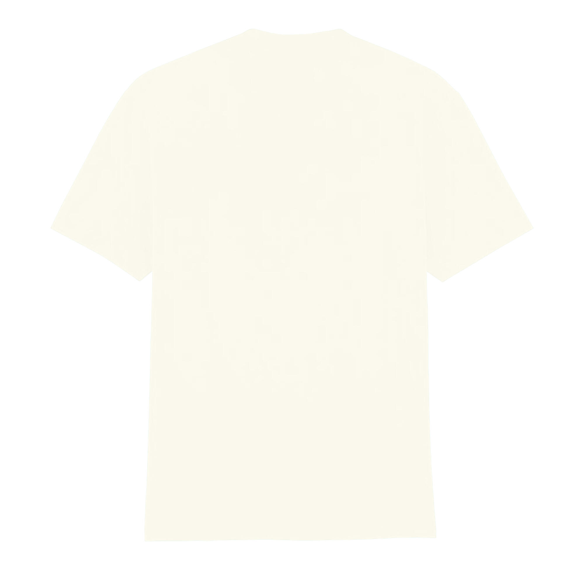 Tshirt Léger Et Uni En Coton Homme (Blanc Cassé) 3/3