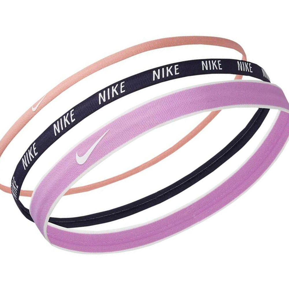 Fita de cabeça com logótipo (Pacote de 3) (Rosa / Rosa / Azul / Azul / Laranja / 2/2