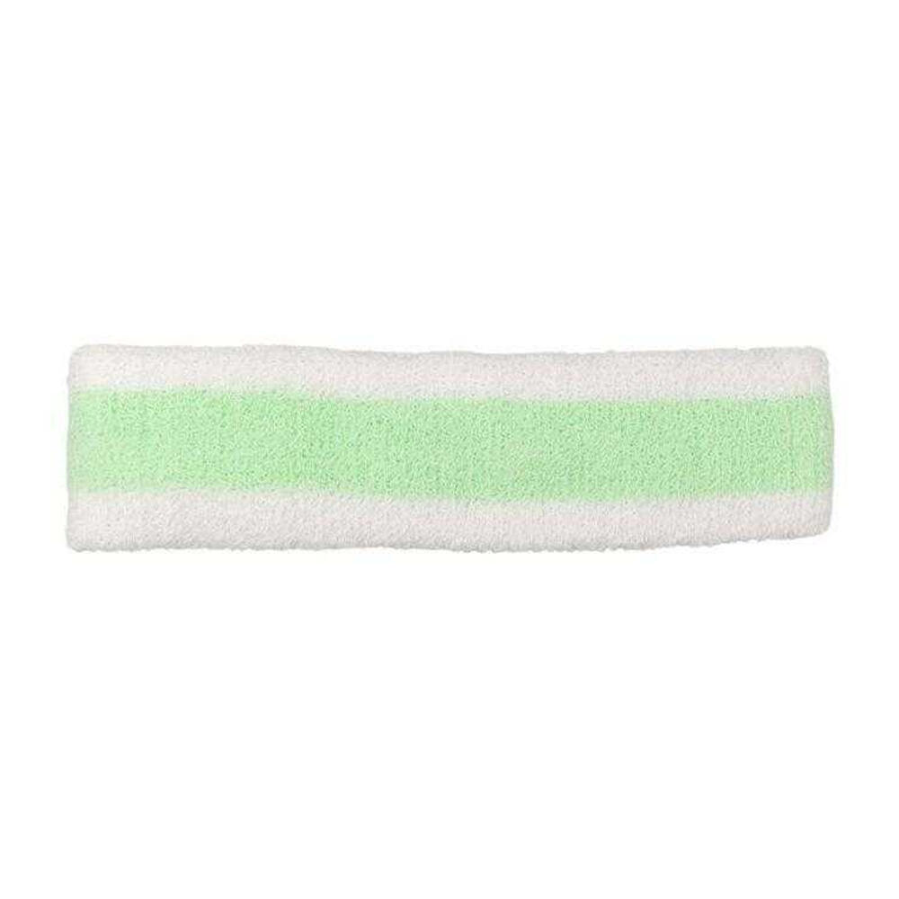 Colour Block Terrycloth Headband (White/Green) 2/2