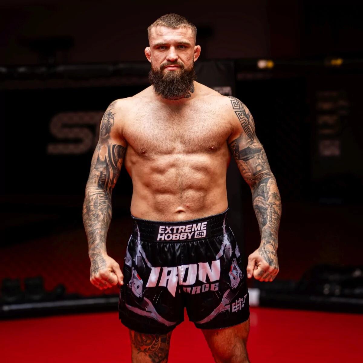 Muay Thai Shorts für Herren EXTREME HOBBY IRON FORCE 2/7