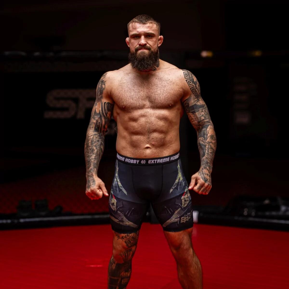 Calções Vale Tudo para homem MMA EXTREME HOBBY IRON FORCE 2/8