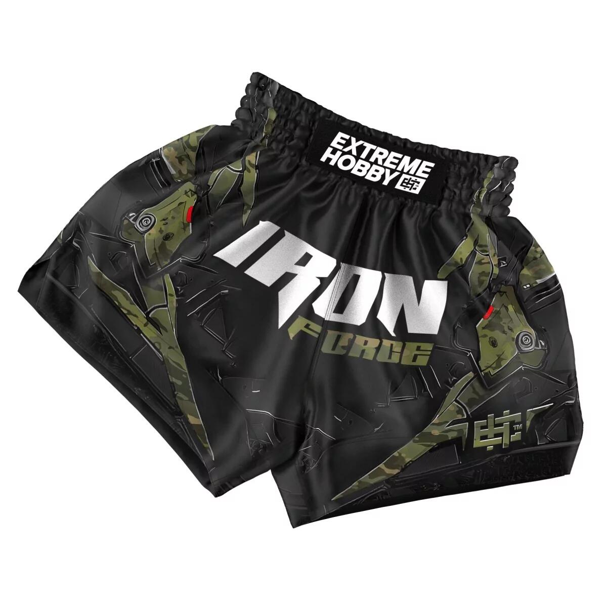 Muay Thai Shorts für Herren EXTREME HOBBY IRON FORCE 5/7