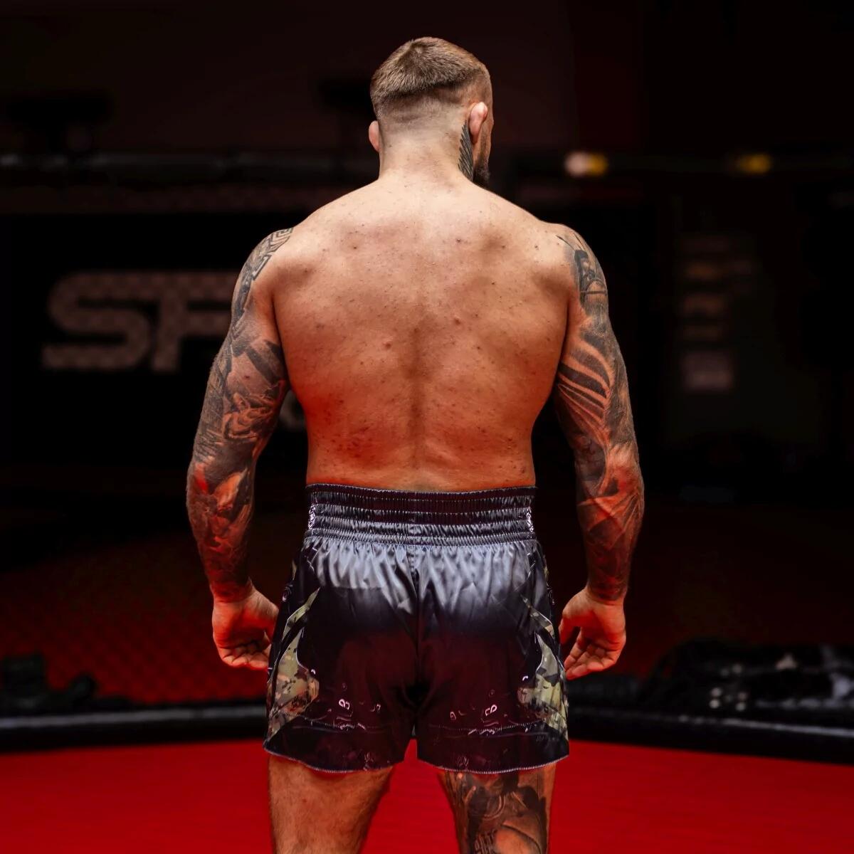 Muay Thai Shorts für Herren EXTREME HOBBY IRON FORCE 4/7