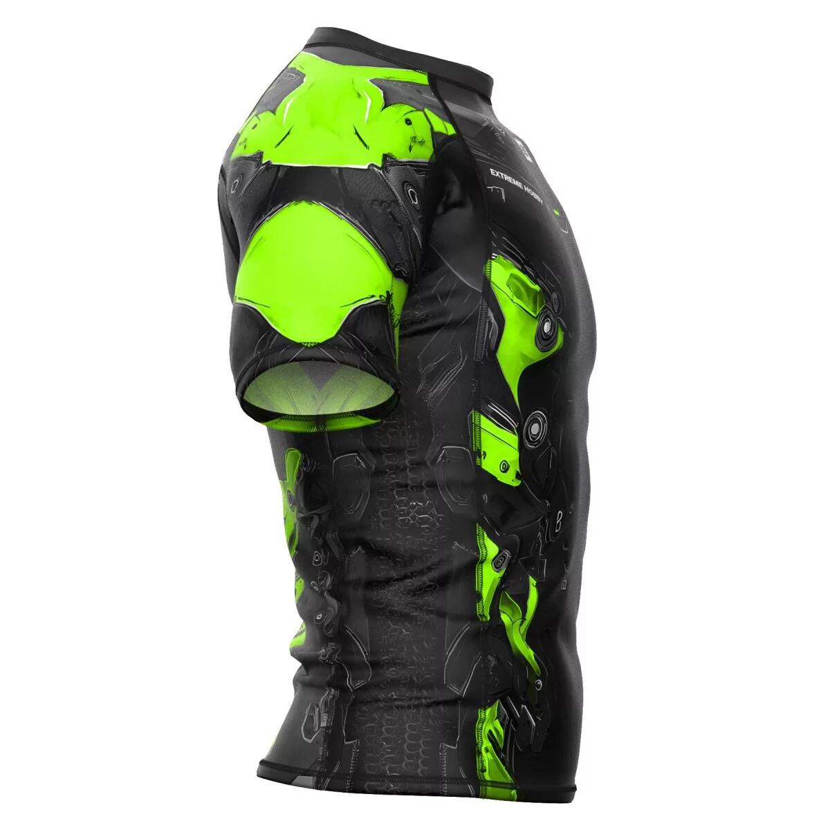 Rashguard à manches courtes pour homme MMA EXTREME HOBBY IRON FORCE 3/8
