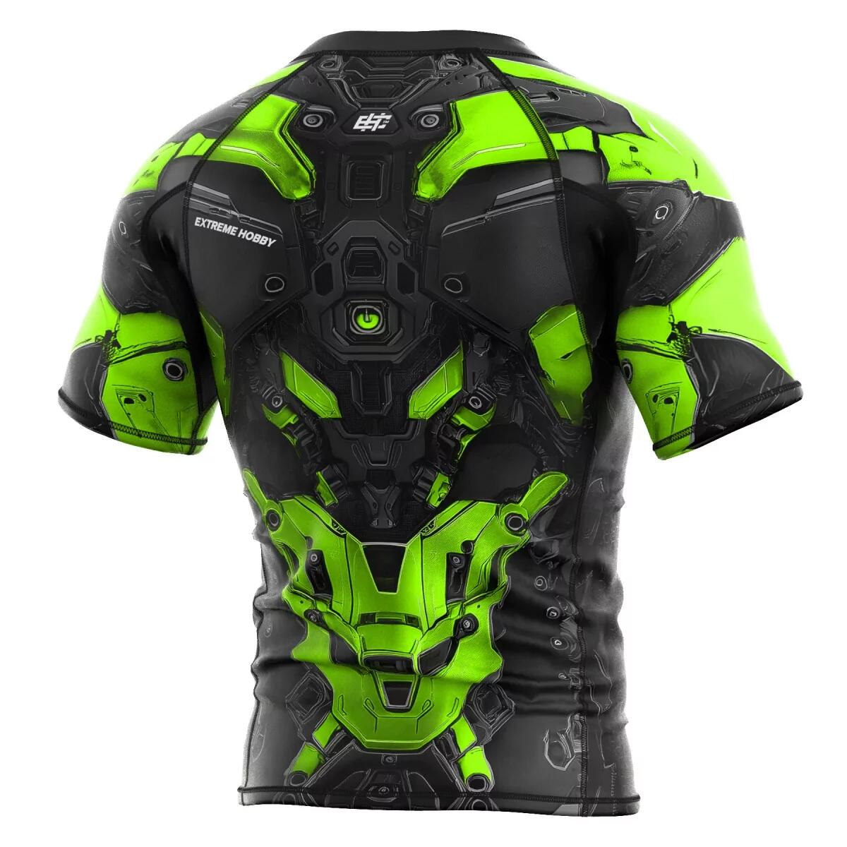 Rashguard à manches courtes pour homme MMA EXTREME HOBBY IRON FORCE 2/8