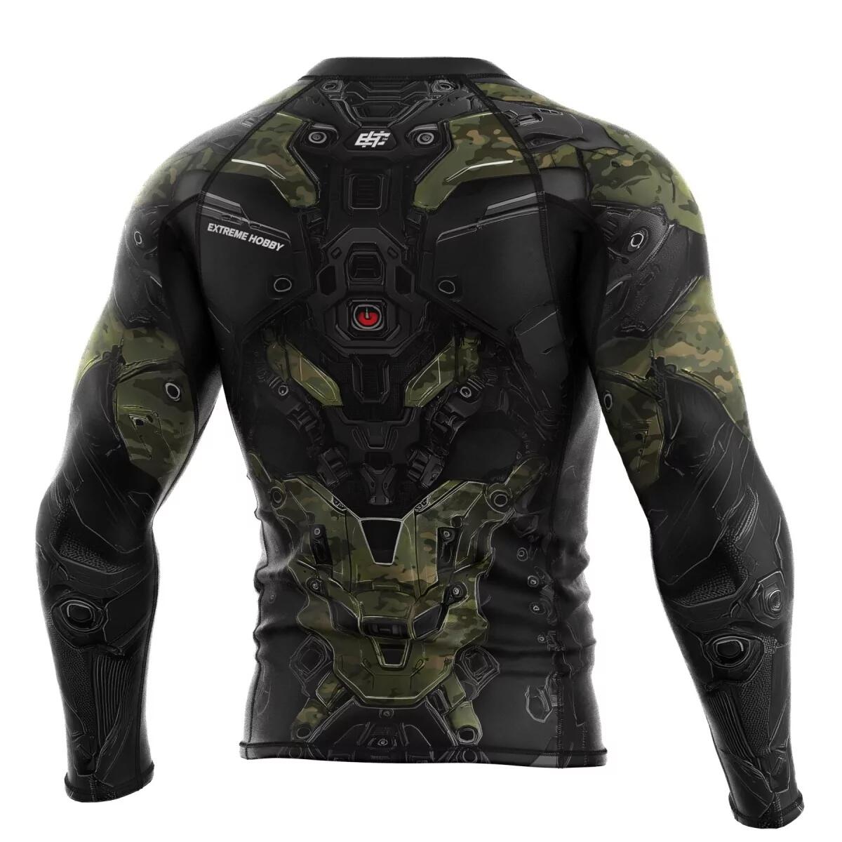 Rashguard a maniche lunghe da uomo MMA EXTREME HOBBY IRON FORCE 3/7