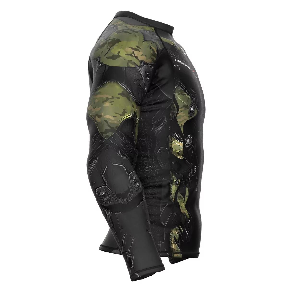 Rashguard a maniche lunghe da uomo MMA EXTREME HOBBY IRON FORCE 5/7