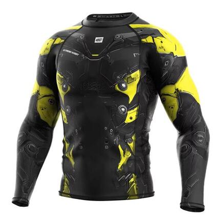 Langarm rashguard voor heren voor MMA EXTREME HOBBY IRON FORCE