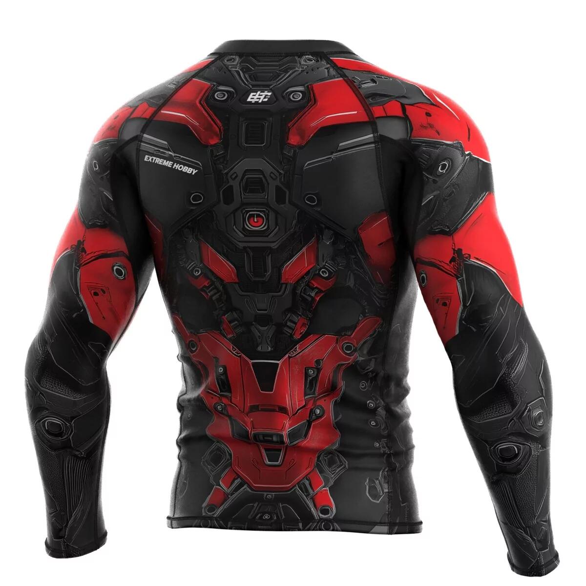 Rashguard a maniche lunghe da uomo MMA EXTREME HOBBY IRON FORCE 3/7
