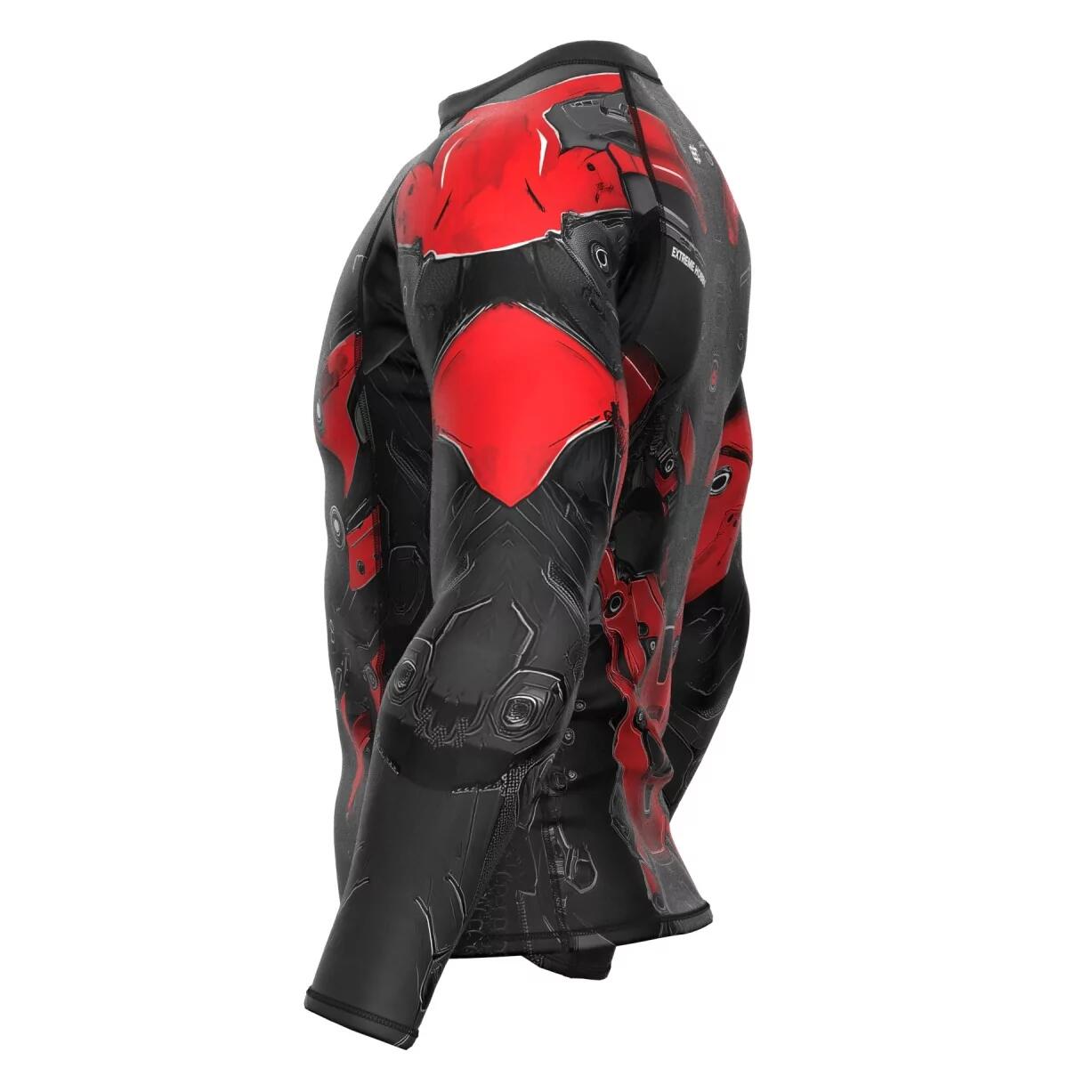 Rashguard a maniche lunghe da uomo MMA EXTREME HOBBY IRON FORCE 6/7