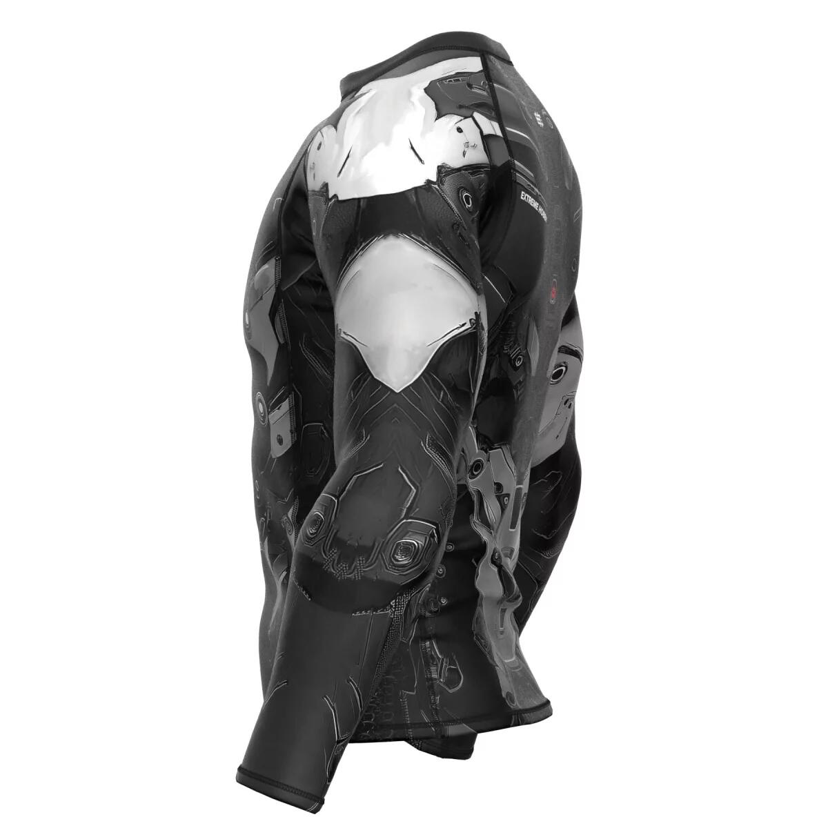 Rashguard a maniche lunghe da uomo MMA EXTREME HOBBY IRON FORCE 6/7