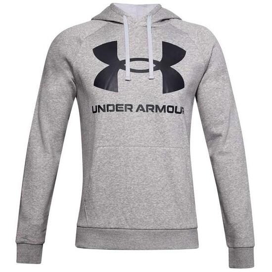 Sweat À Capuche Entraînement Style Gros Logo RIVAL Homme (Gris)