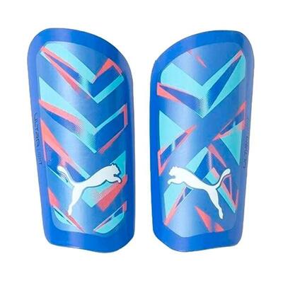 Set ultra lichte scheenbeschermers voor volwassenen (zwart/blauw)