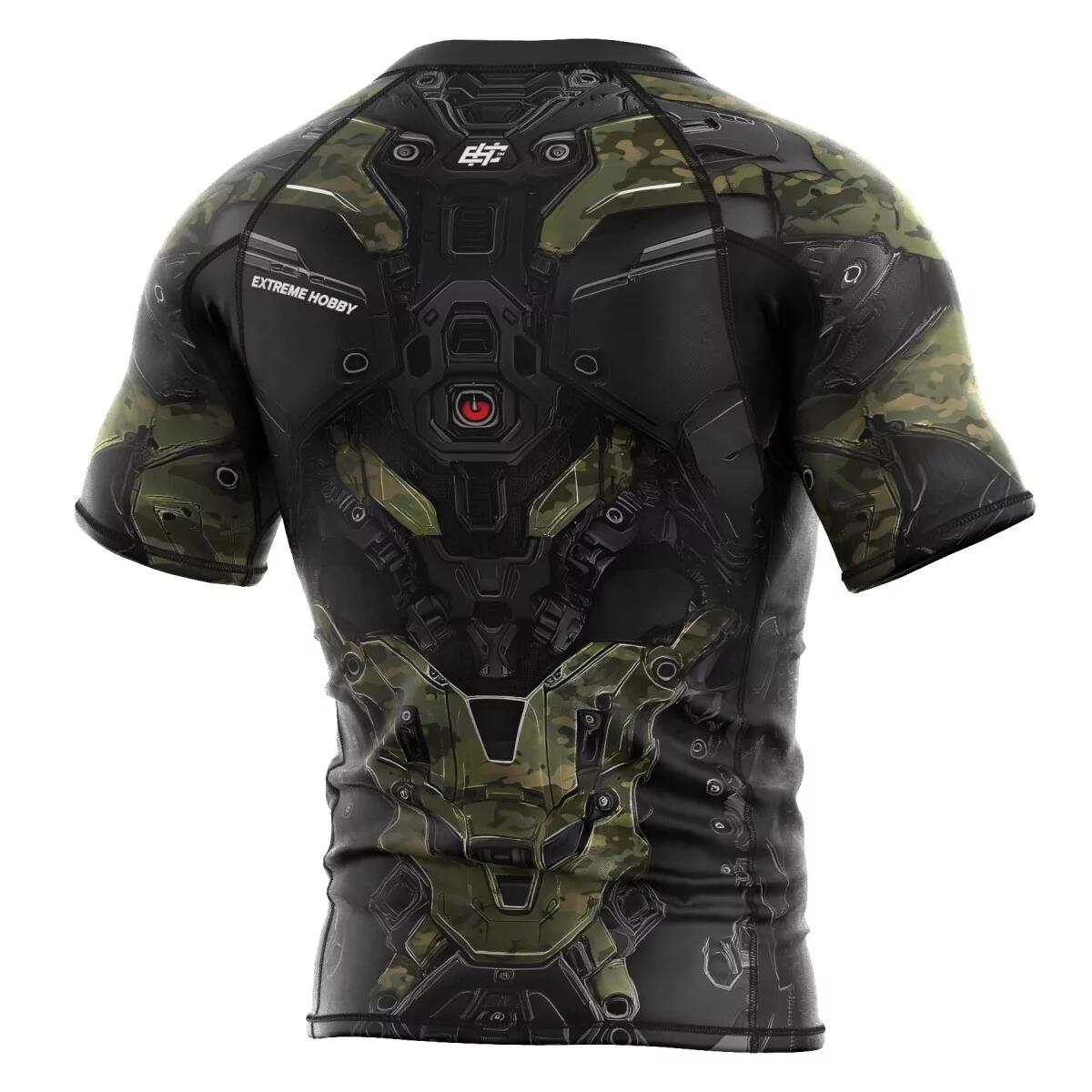 Rashguard met korte mouwen voor heren MMA EXTREME HOBBY IRON FORCE 3/8