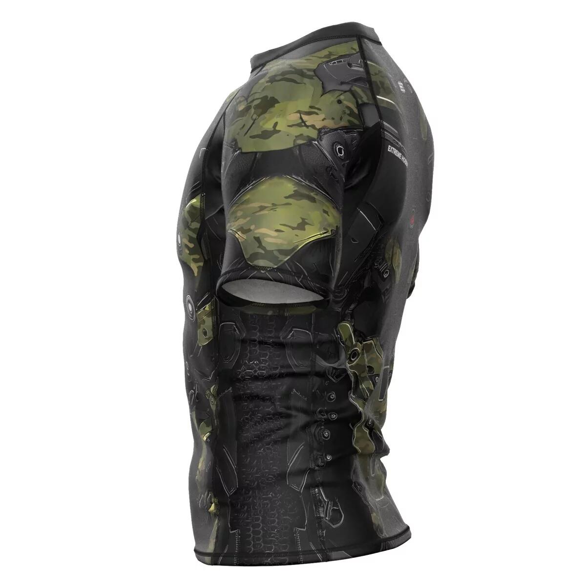 Rashguard met korte mouwen voor heren MMA EXTREME HOBBY IRON FORCE 6/8