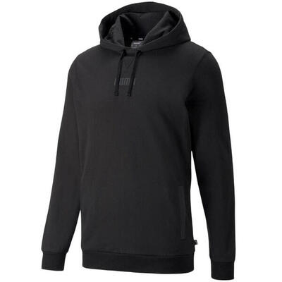 Heren modern basics hoodie (zwart)