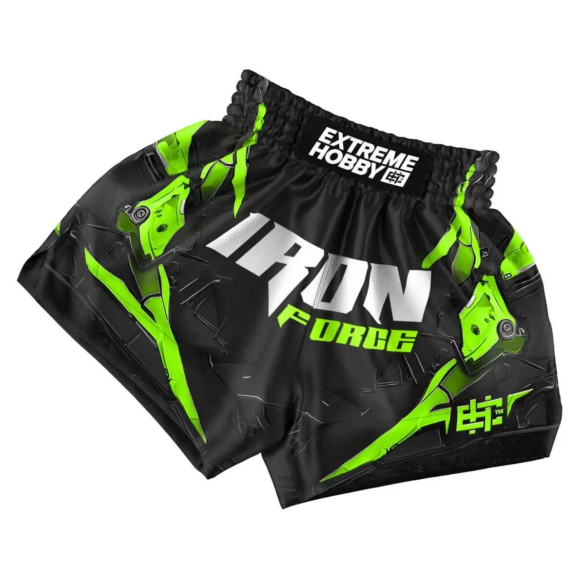 Muay Thai Shorts für Herren EXTREME HOBBY IRON FORCE 3/8
